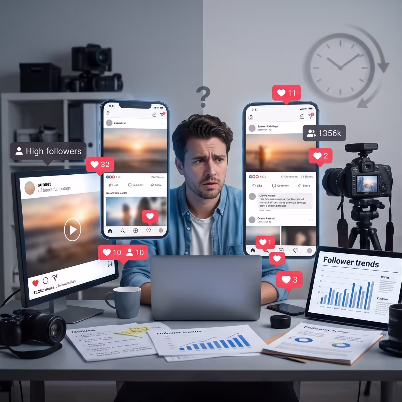 Posting with no content plan